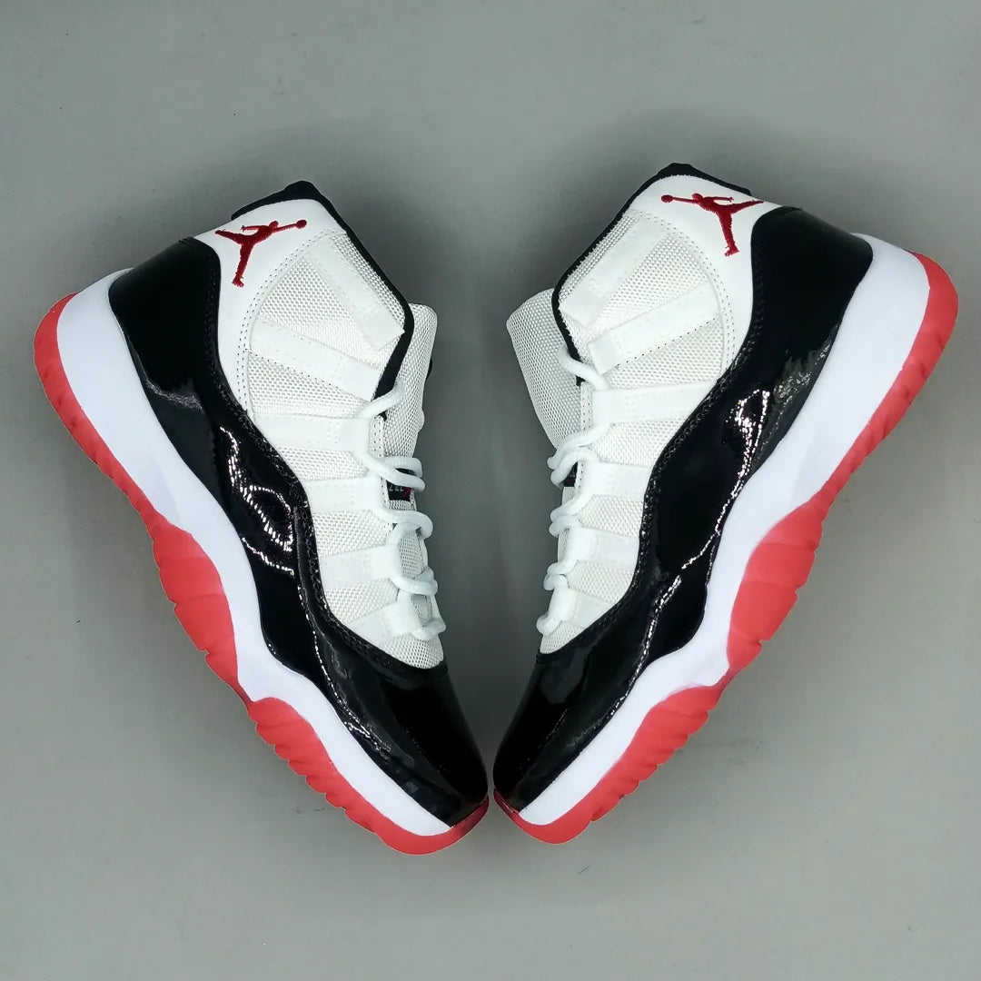 AJ 11 Black White Red Shoes Sneaker - nk0004560 image 3