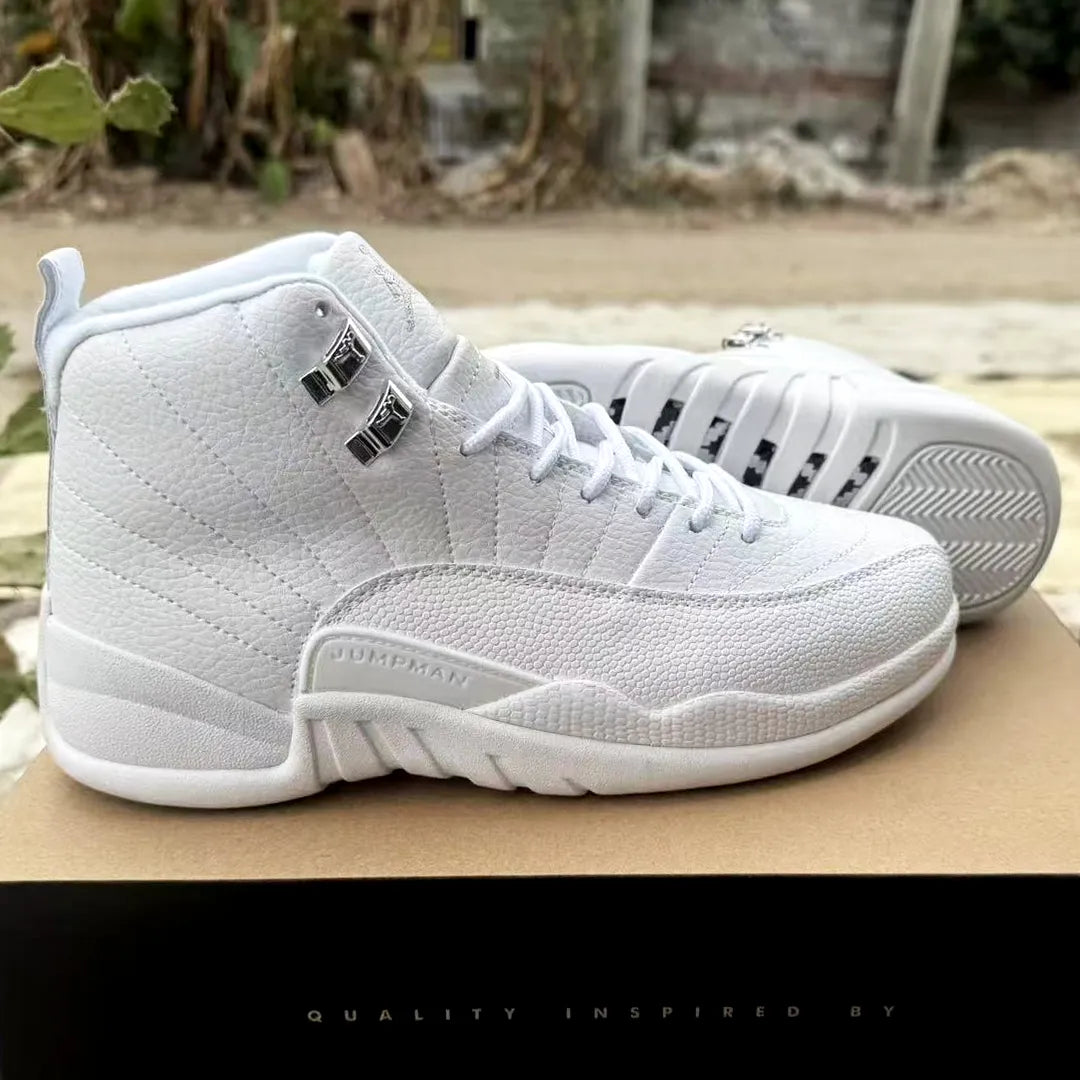 AJ 12 Triple White Shoes Sneakers - nk0004696 image 5