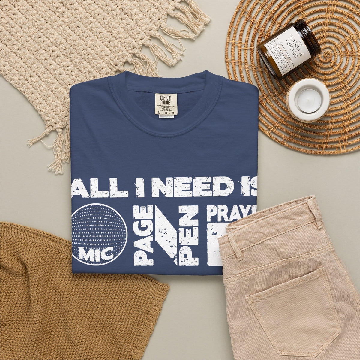 ALL_I_NEED_IS Unisex Garment-Dyed T-shirt image 51