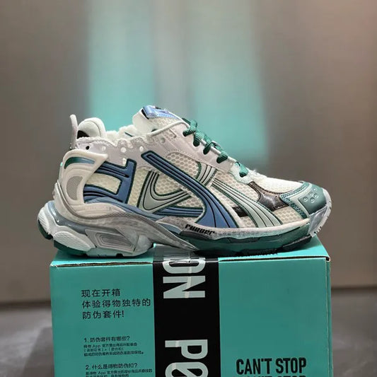 BLCG Runner White Teal Green Blue Shoes Sneakers - bl0000034 image 2