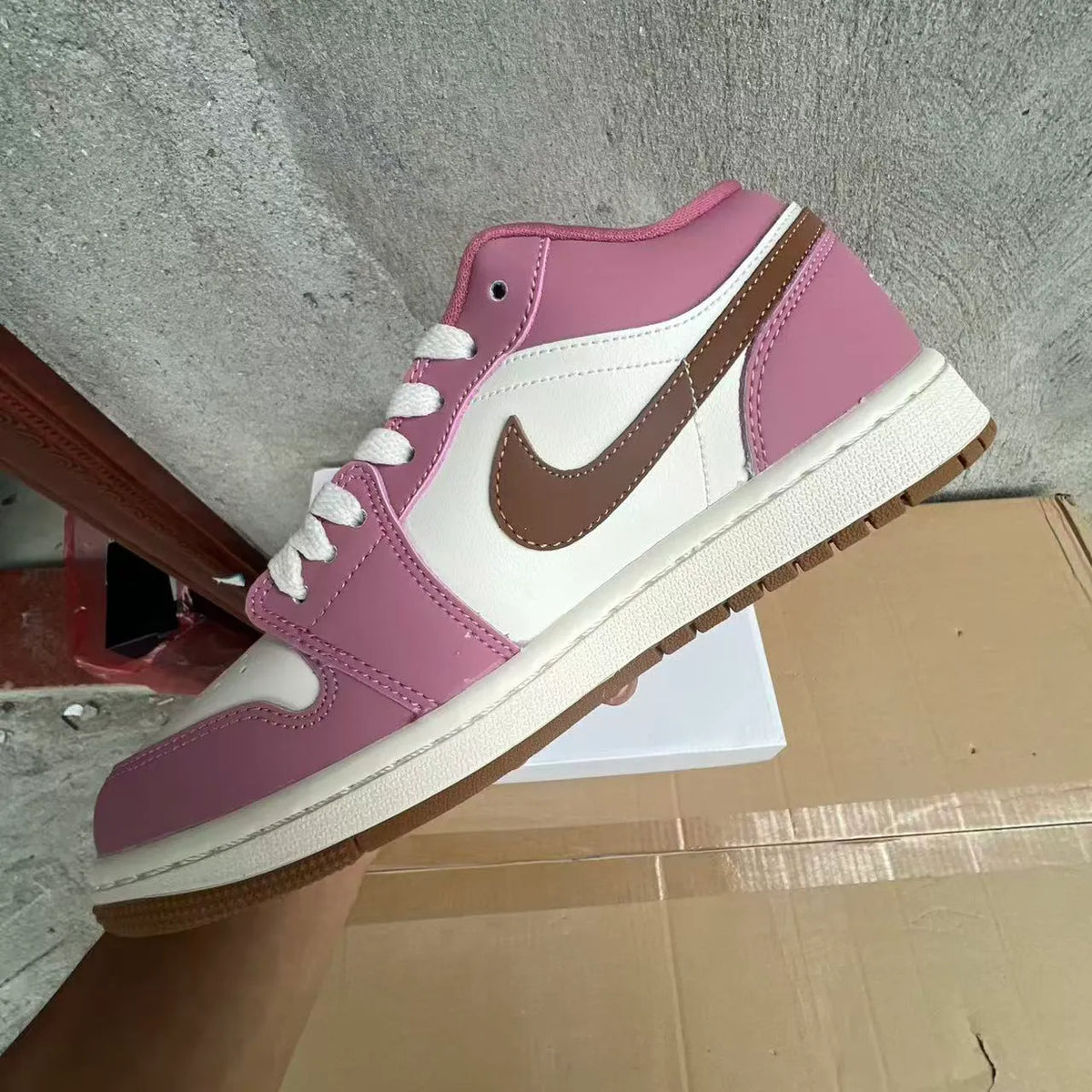 AJ 1 Low Desert Berry Shoes Sneakers - nk0002800 image 6
