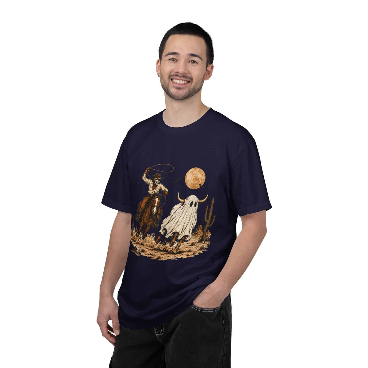 Halloween Basketball Skeleton Unisex Garment-Dyed T-shirt image 120
