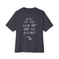 Kiki Loves Me Unisex Oversized Boxy Tee - Dark Grey, 3XL image