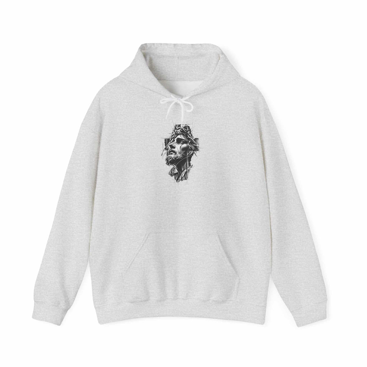 Crown of Faith 2 Hooded Sweatshirt - 5XL, Ash image