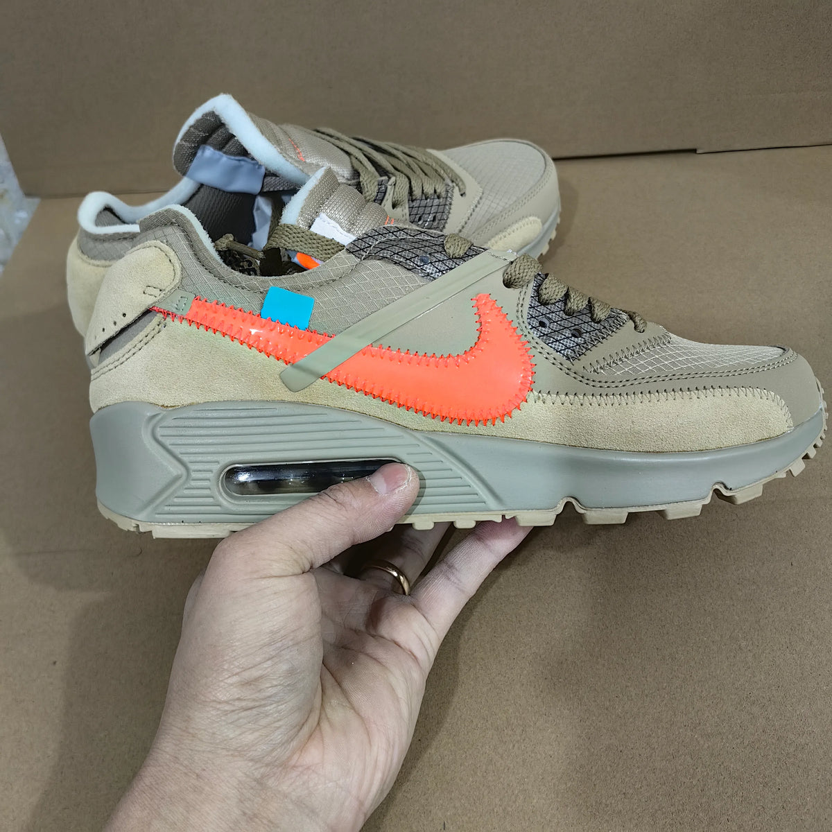 OW x AM 90 'Desert Ore' Shoes Sneakers – nk0004822 image 7