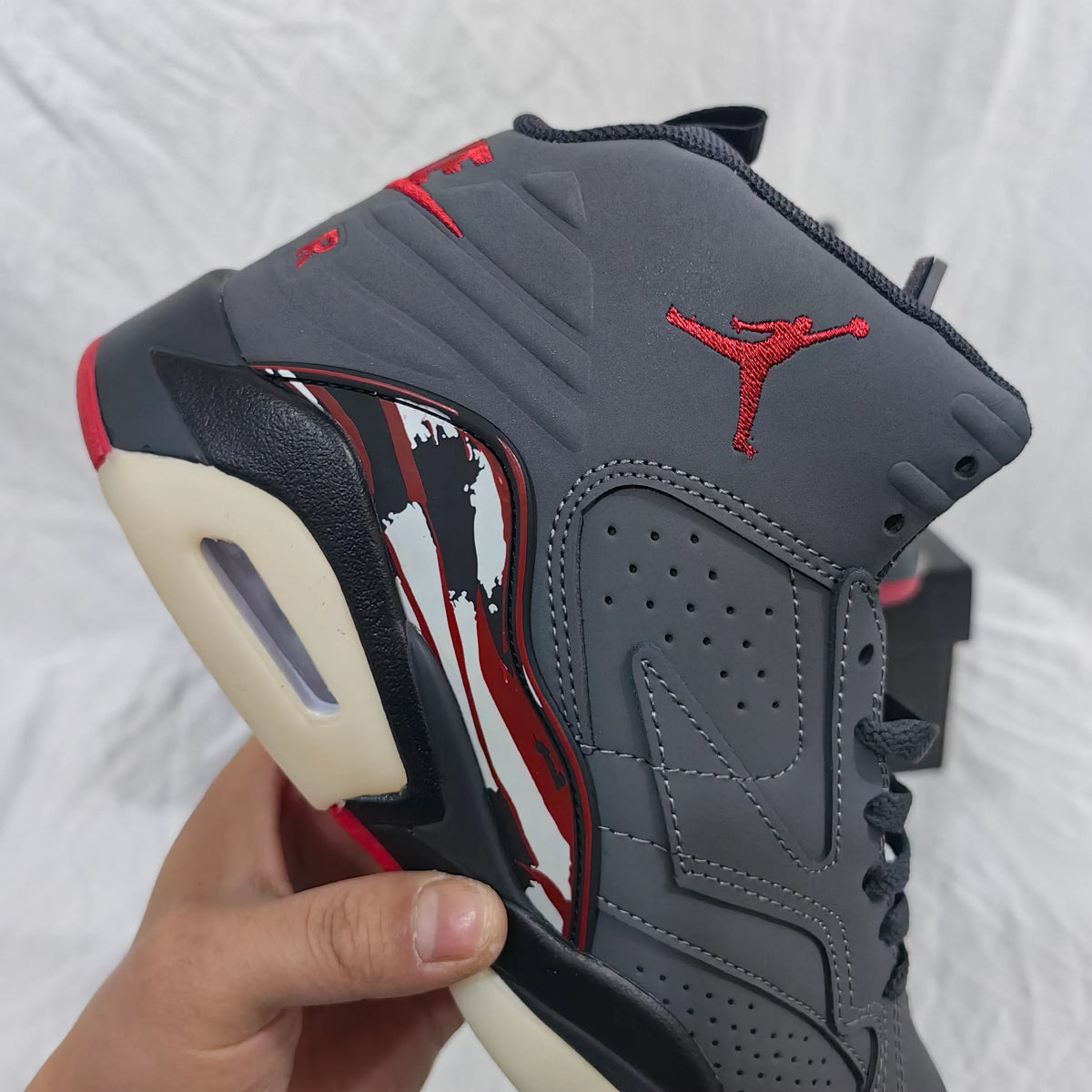 AJ MVP 'Anthracite Gym Red' Shoes Sneakers - nk0004850 image 12