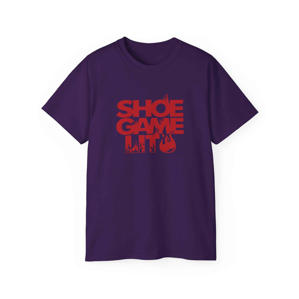 Graphic Print T-Shirt - POD0040 - M, Purple image