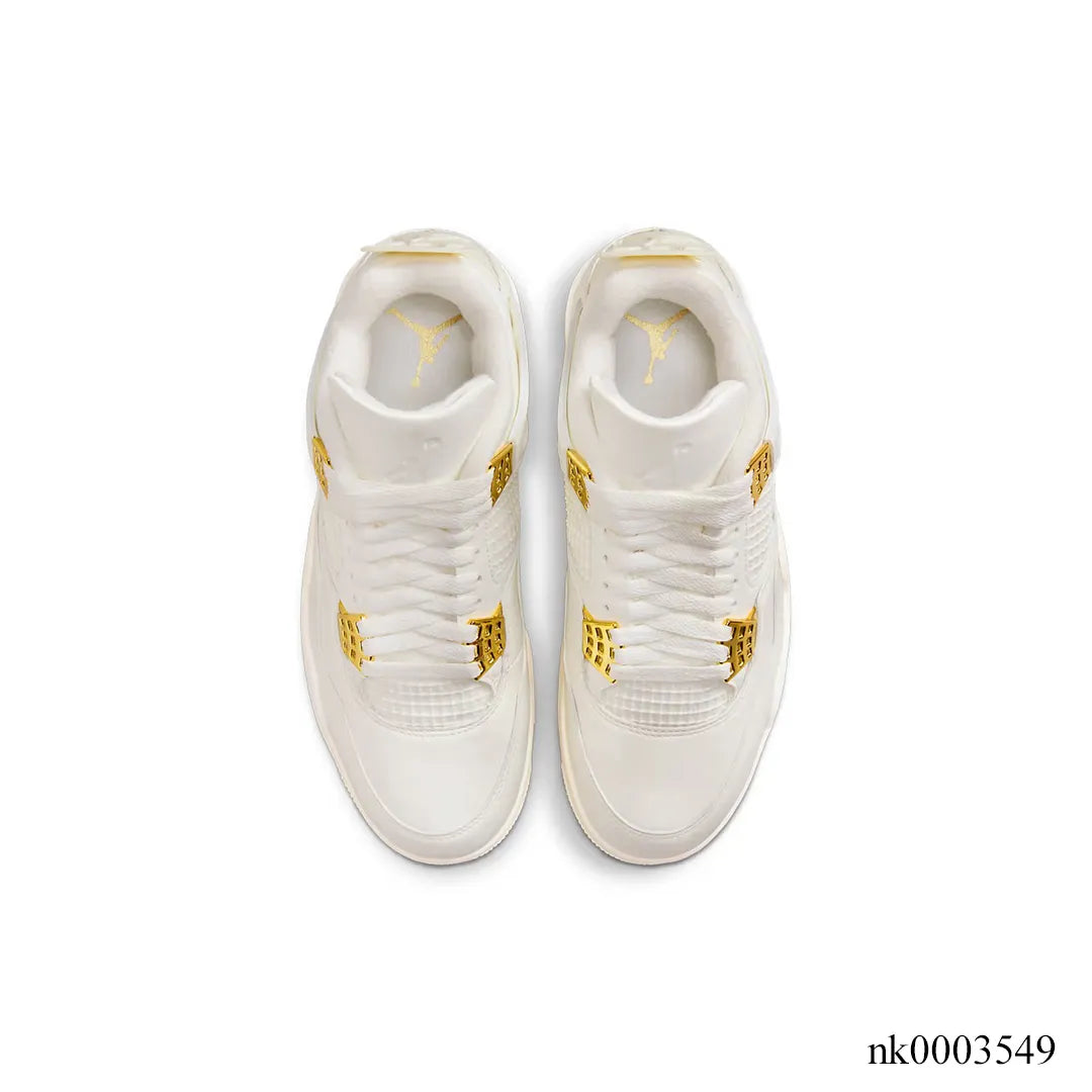 AJ 4 Sail Metallic Gold Shoes Sneakers - nk0003549 image 3