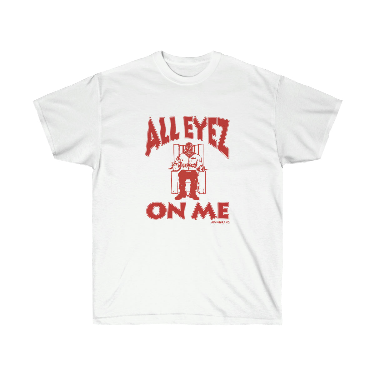 All Eyez On Me Men T-Shirt - White, L image