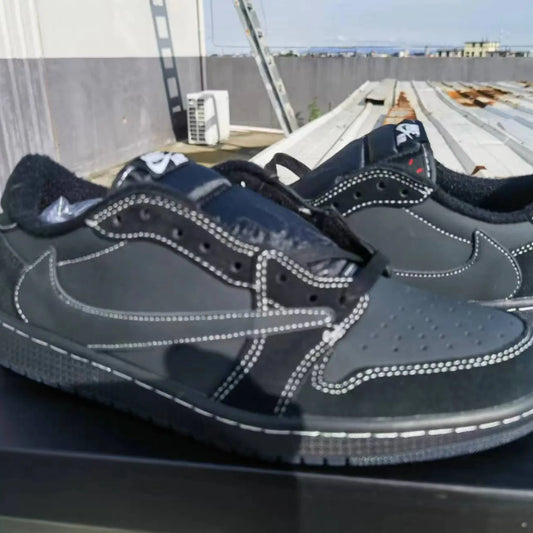 Travis Scott x AJ 1 Low Black Phantom Shoes Sneakers - nk0002354 image 2