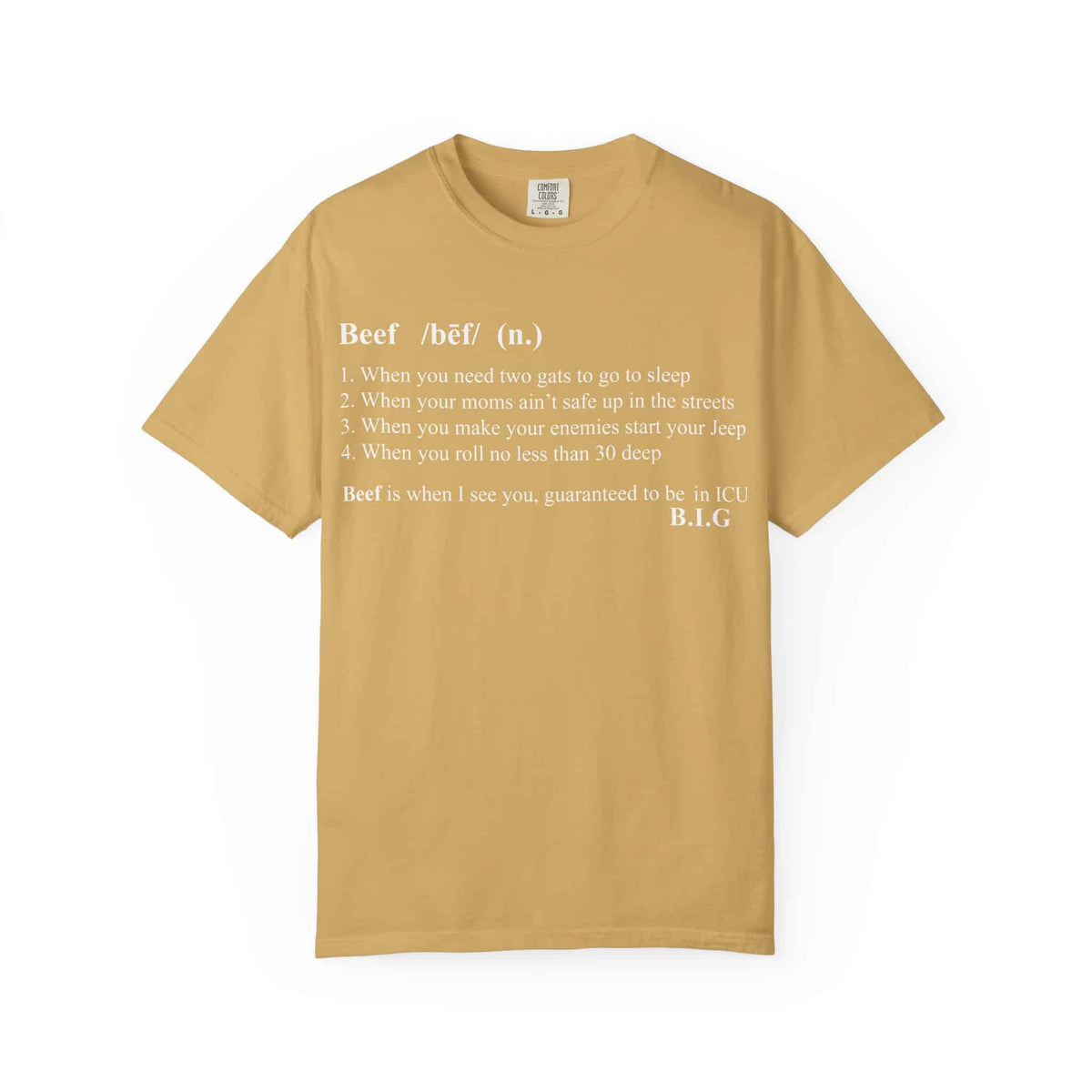 Beef Definition Unisex Garment-Dyed T-shirt image