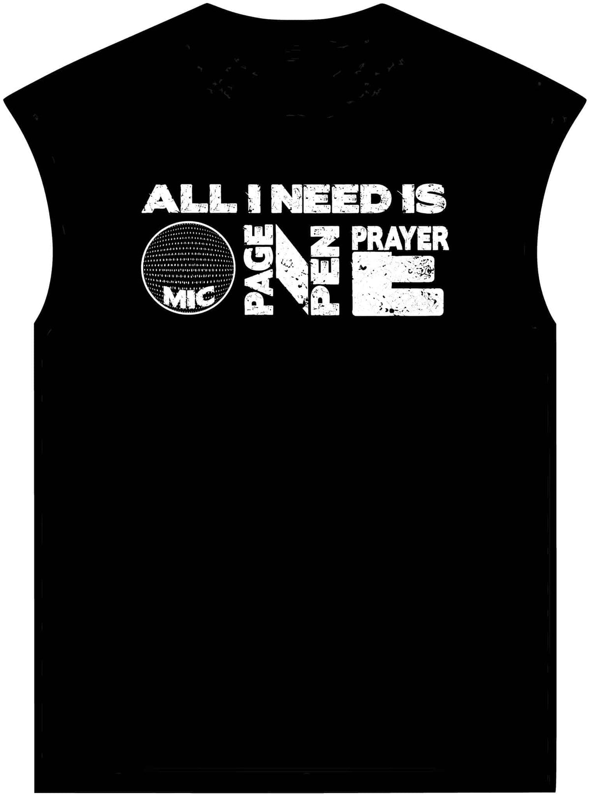ALL_I_NEED_IS Unisex Garment-Dyed Muscle Tee image