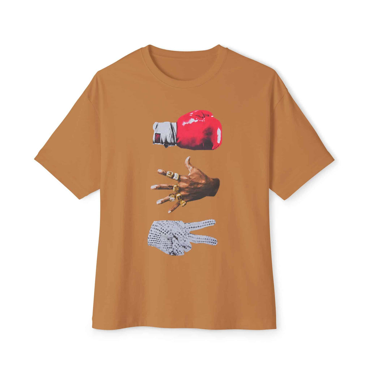 Rap Is My Life Unisex Oversized Boxy Tee - Toast, M image