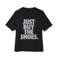 Graphic Print Unisex Oversized Boxy Tee – POD0033 - Black, XS image