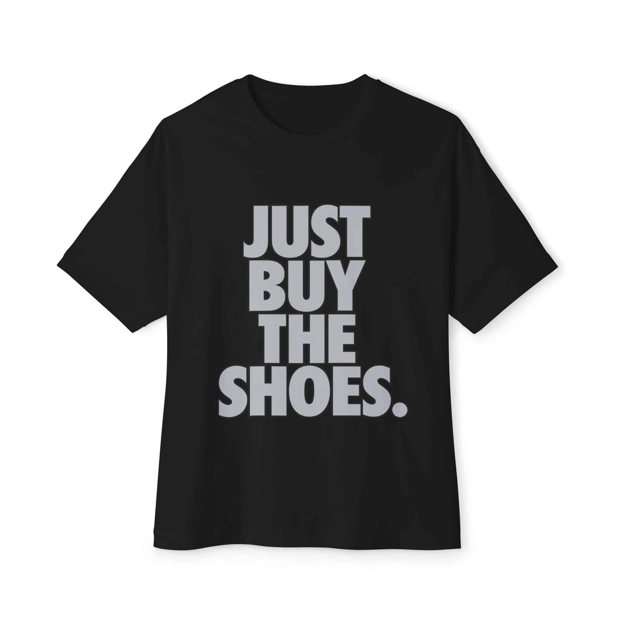 Graphic Print Unisex Oversized Boxy Tee – POD0033 - Black, XS image