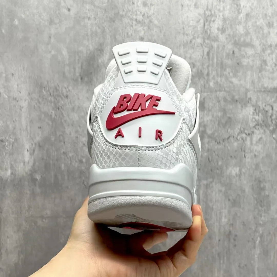 Nigel Sylvester x AJ 4 White Grey Mamba Shoes Sneakers - nk0004677 image 12