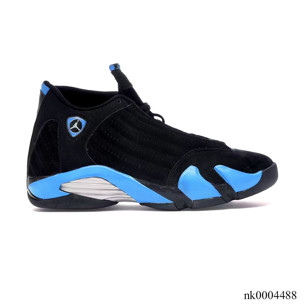 AJ 14 Black University Blue Shoes Sneakers – nk0004488 image