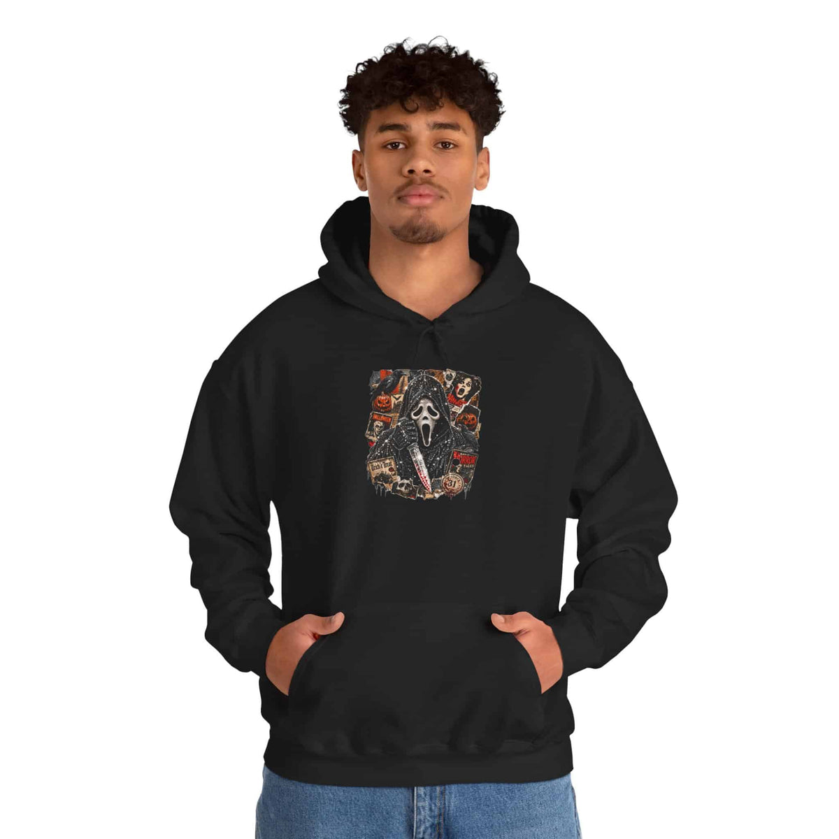 Halloween Horror Hooded Sweatshirt image 9