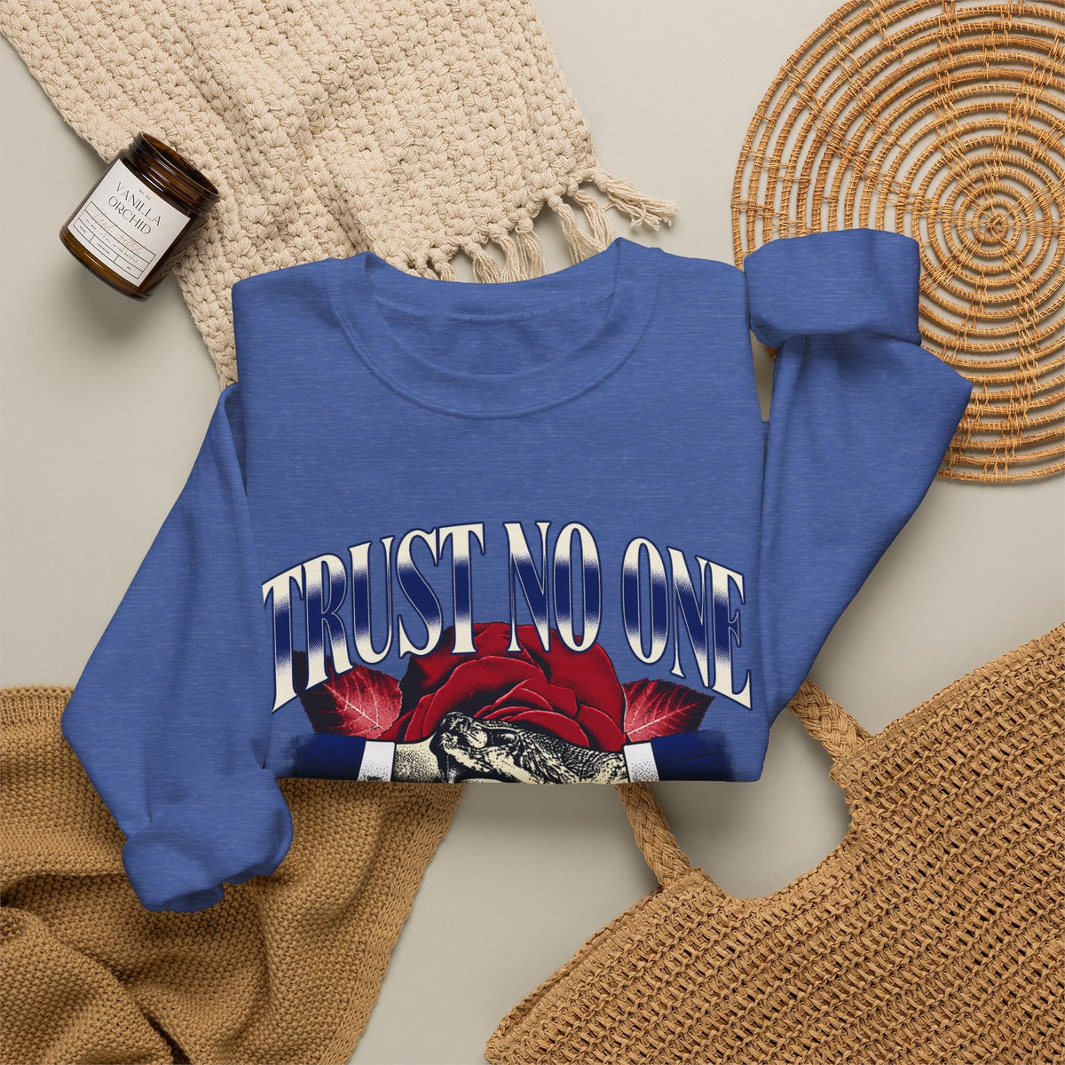 Graphic Print Crewneck Sweatshirt - POD0037 image 7