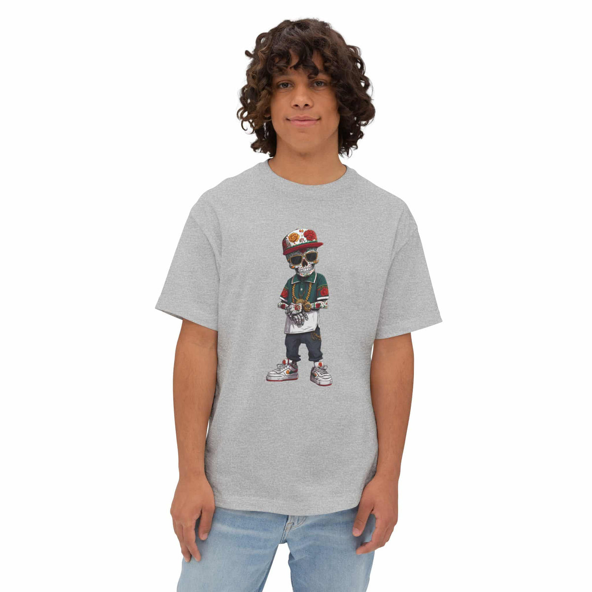 Skull Luxury Unisex Oversized Boxy Tee image 28