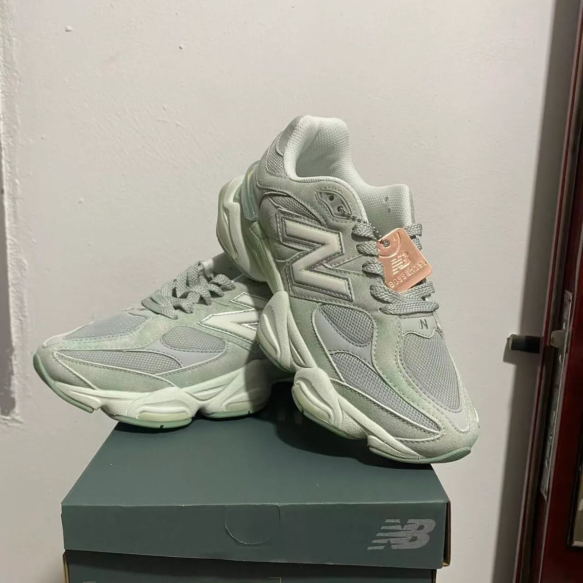 NB 9060 "Mosaic Green / Sea Salt" Shoes Sneakers - nk0005369 image 3