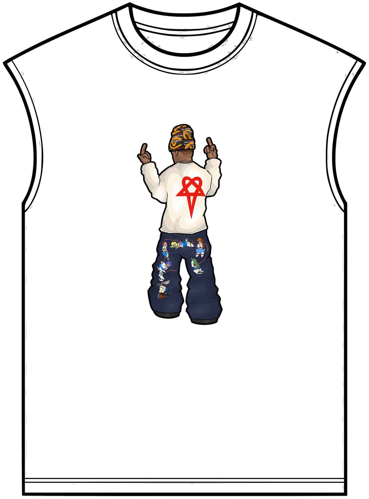 Rebel Attitude Unisex Garment-Dyed Muscle Tee image