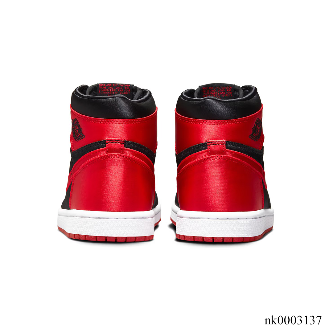 AJ 1 Retro High OG Satin Bred Shoes Sneakers - nk0003137 image 4