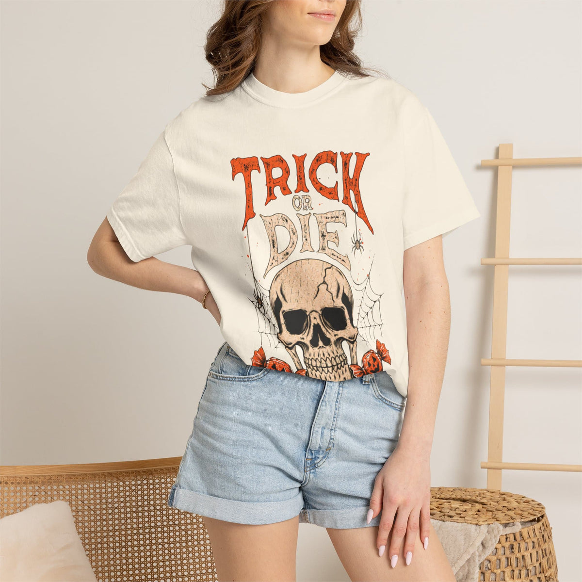TRICK OR DIE Unisex Garment-Dyed T-shirt image 24