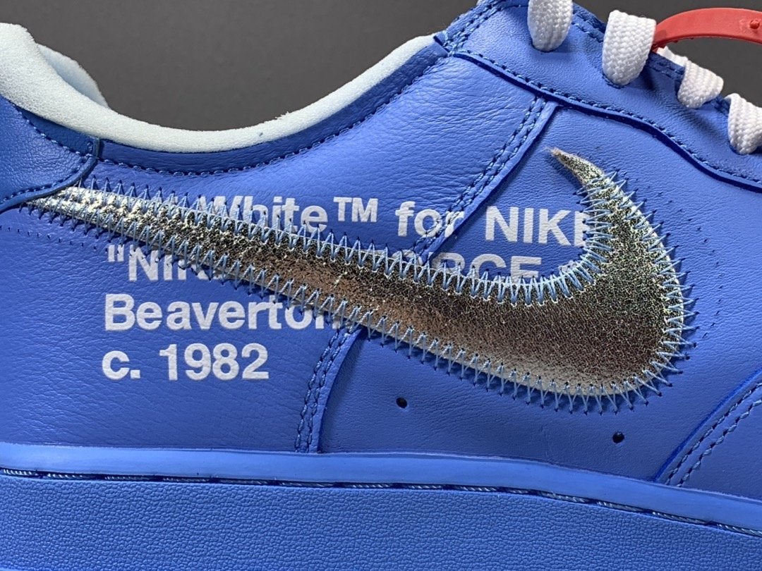 AF 1 Low OW MCA University Blue Shoes Sneakers - nk0000004 image 13