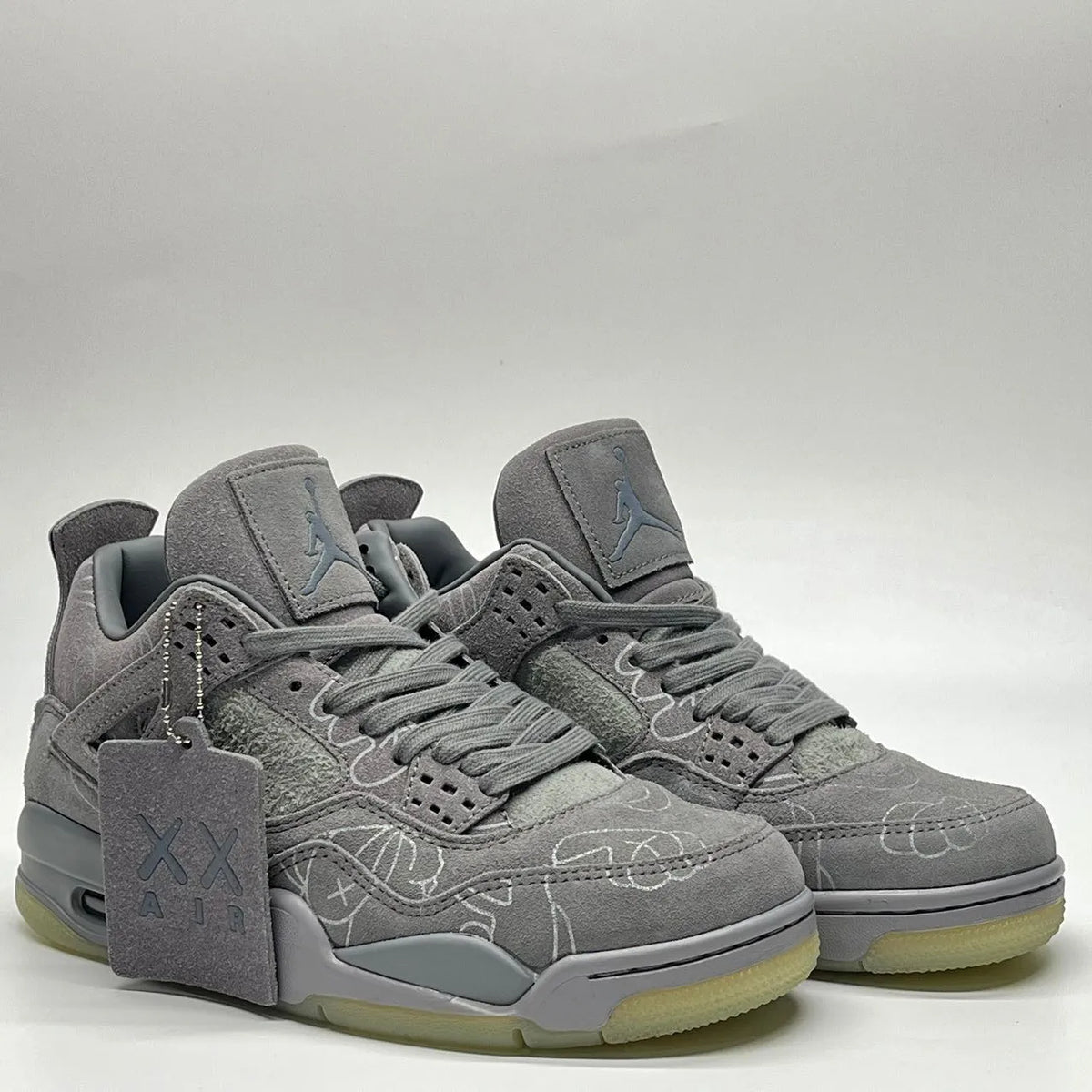 KAWS x AJ 4 Cool Grey Shoes Sneakers – nk0003104 image 9