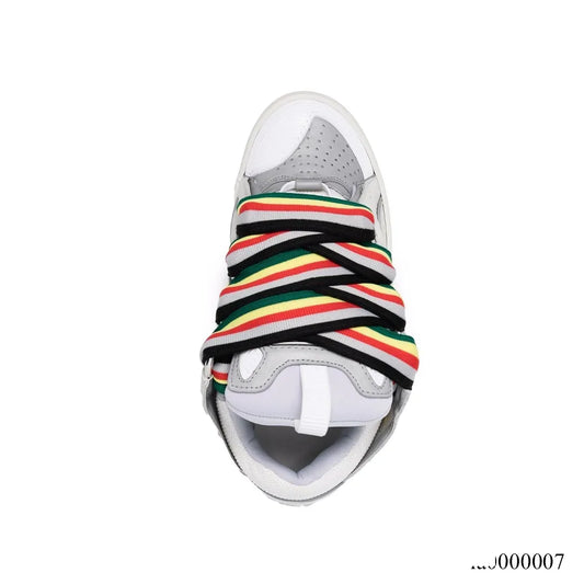 Lanvin Leather Curb White Multi Shoes Sneakers - la0000007 image 2