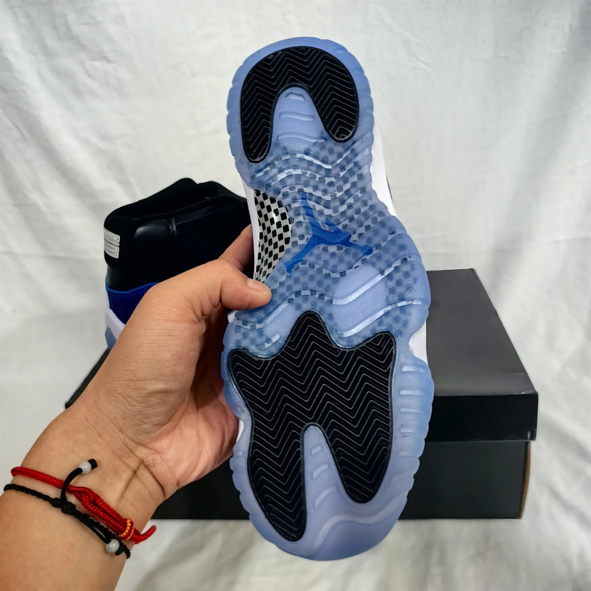 AJ 11 Retro Blue Black Shoes Sneakers - nk0005237 image 6