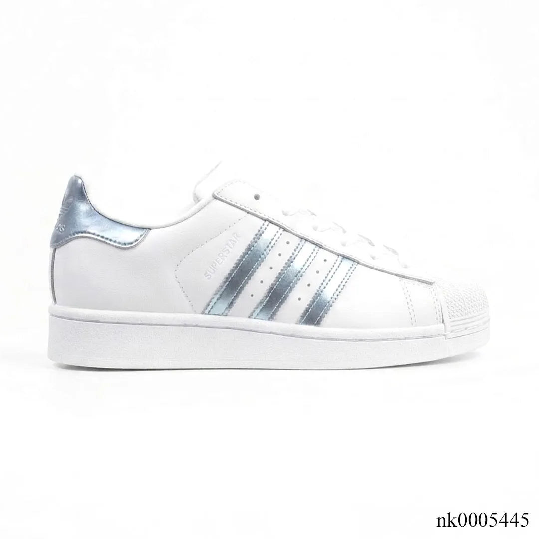 AD Superstar White Silver Metallic Shoes Sneakers - nk0005445 image 0