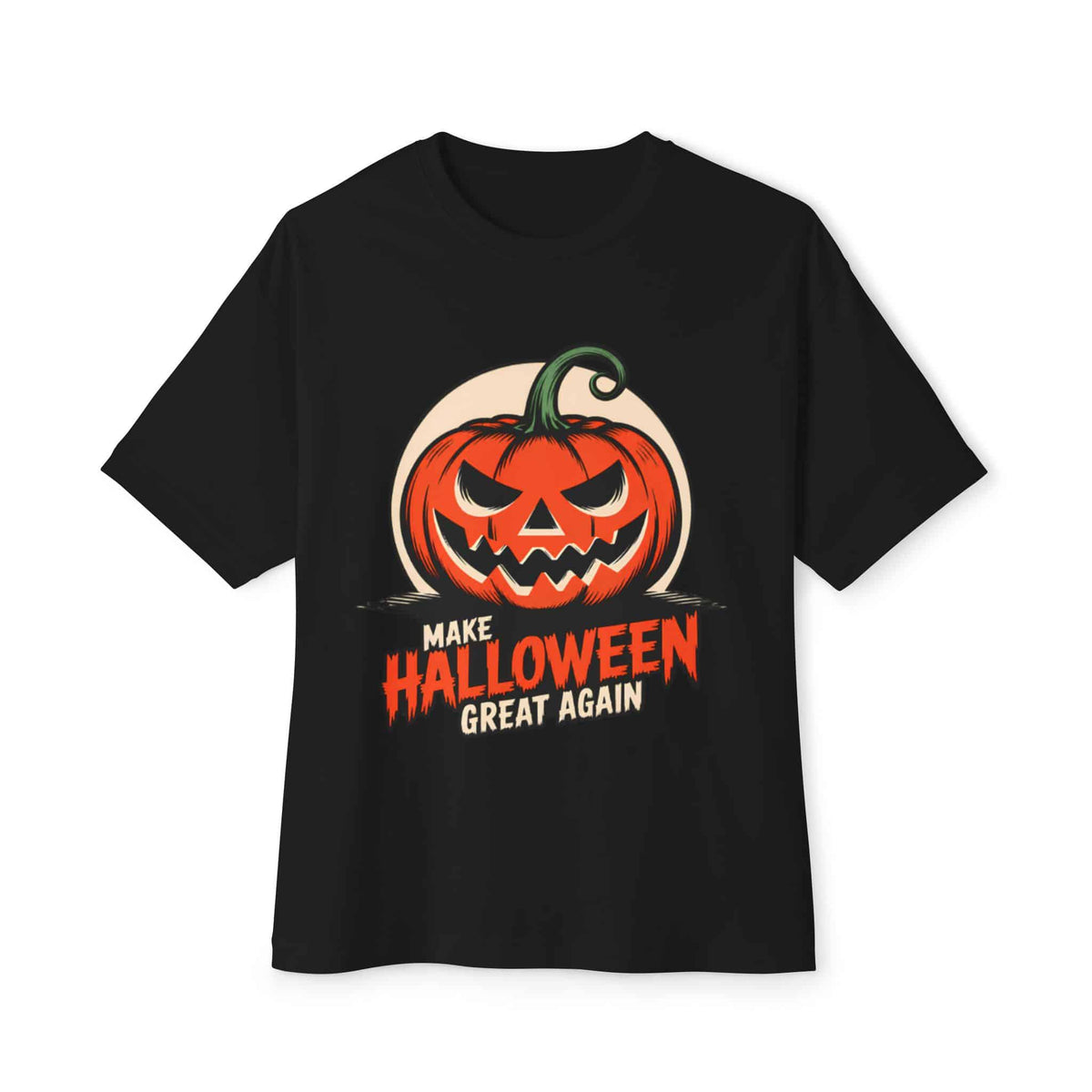 Make Halloween Great Again Unisex Oversized Boxy Tee - Black, 2XL image
