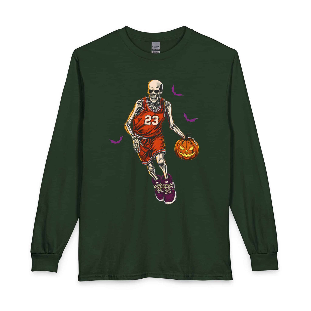 Halloween Basketball Long Sleeve T-Shirt image 24
