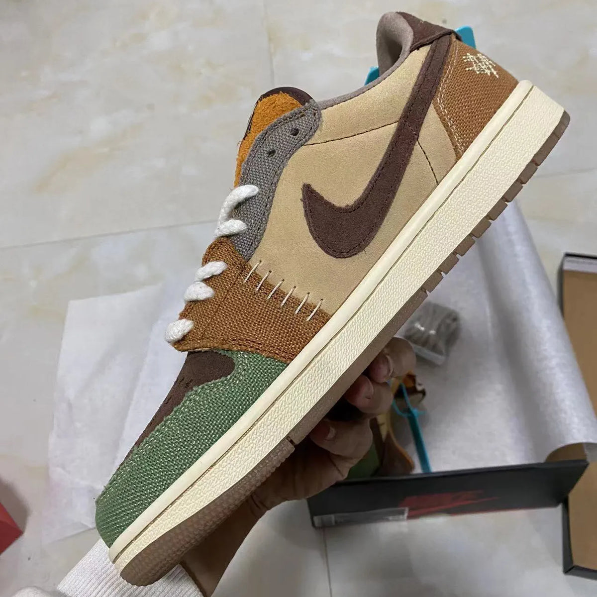 Zion Williamson x AJ 1 Low OG Voodoo Shoes Sneakers – nk0002534 image 3