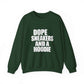 Graphic Print Crewneck Sweatshirt - POD0036 image