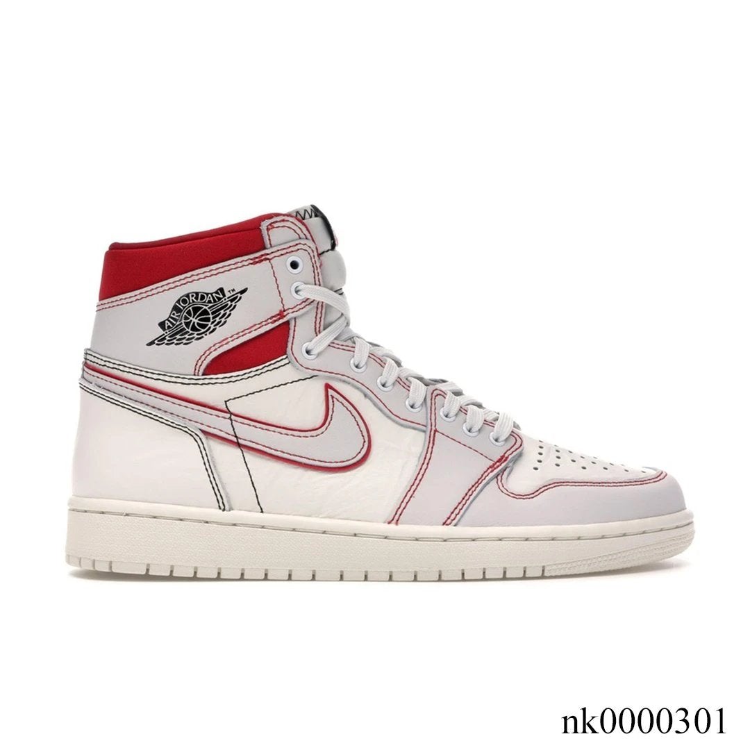 AJ 1 Retro High Phantom Gym Red Shoes Sneakers - nk0000301 image