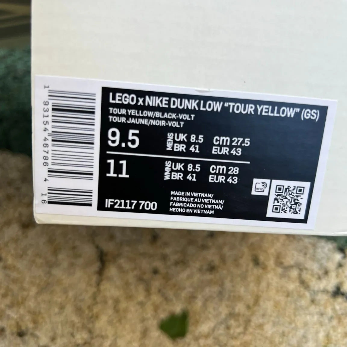 Dunk Low x LEGO Tour Yellow Shoes Sneakers - nk0004781 image 11