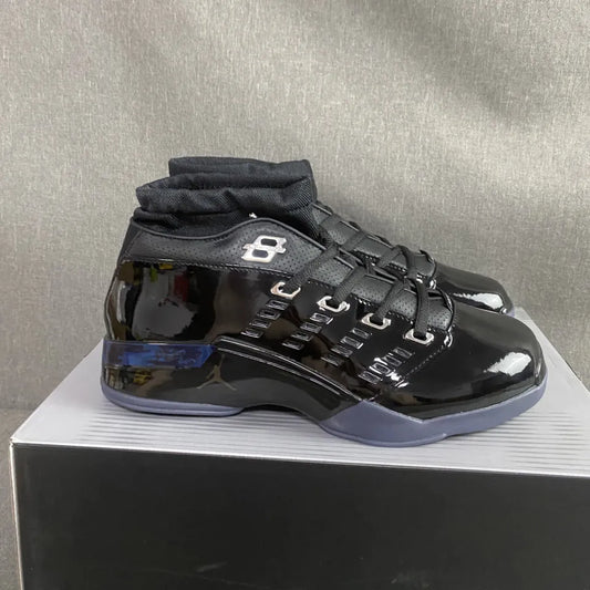 [Premium] AJ 17 Low Black Patent Shoes Sneakers – nk0004597 image 2