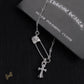 CH Pin & Cross Pendant Necklace - CH0041 image 5