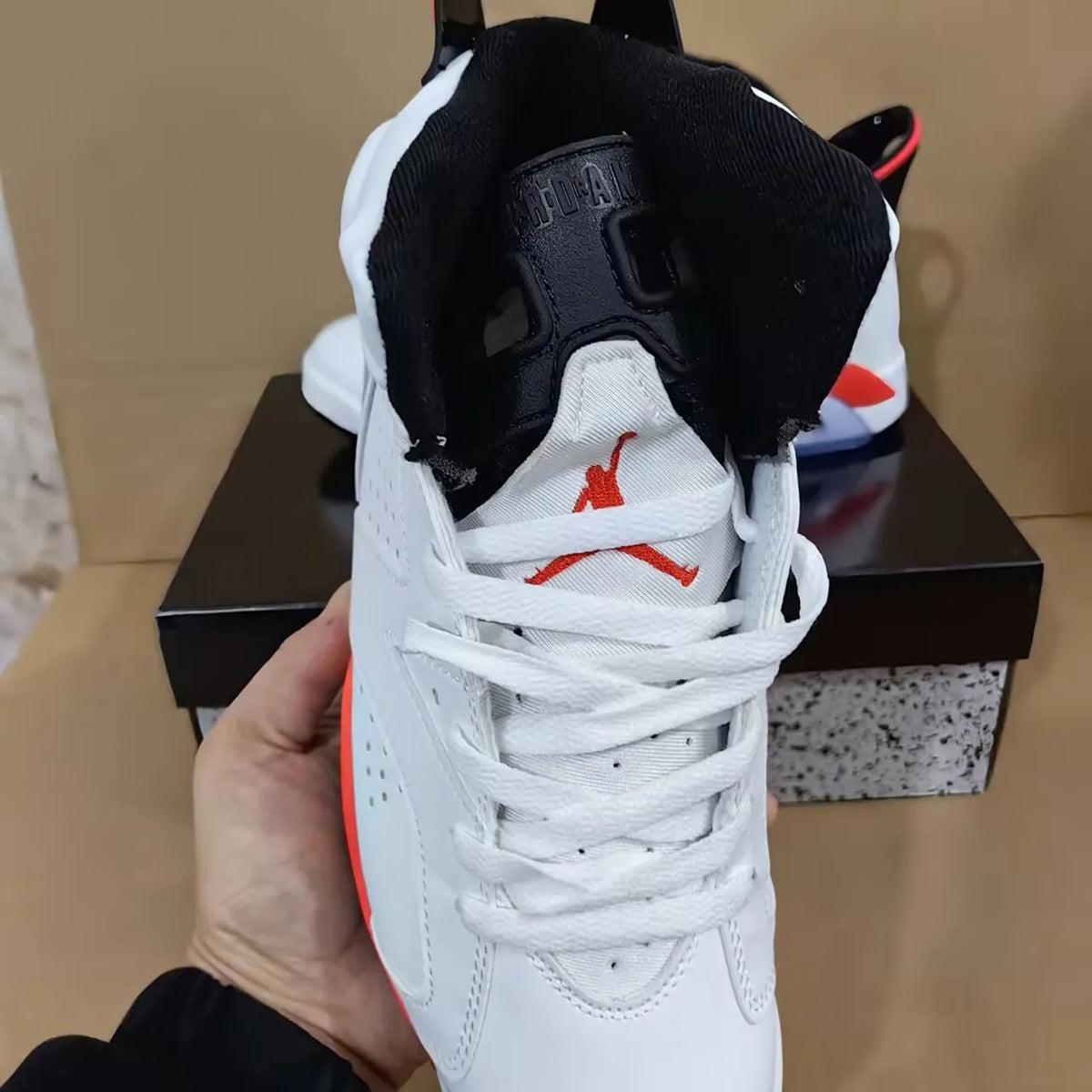 AJ 6 White Infrared Shoes Sneakers - nk0004813 image 15