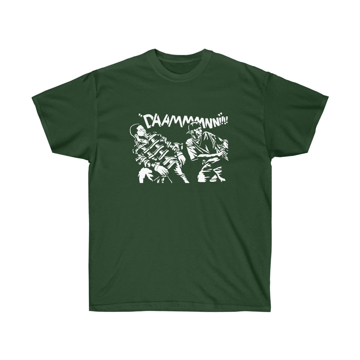 Rap Friday Movies Damnnnn Men T-Shirt - Forest Green, 3XL image