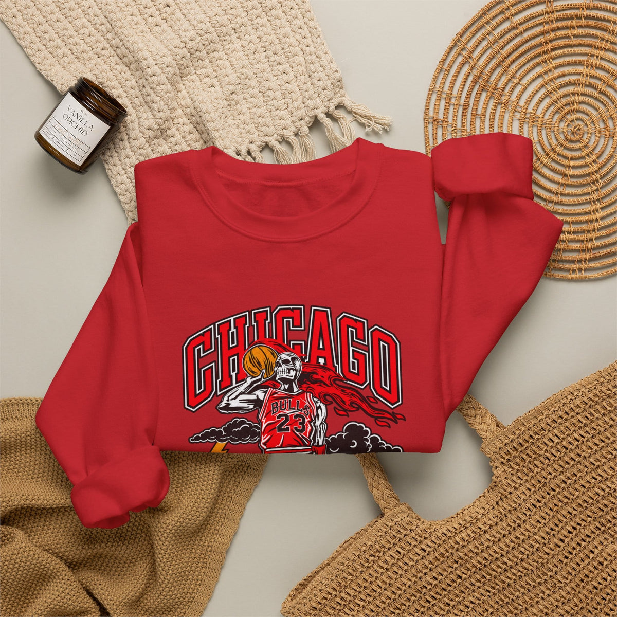 Graphic Print Crewneck Sweatshirt - POD0038 image 11