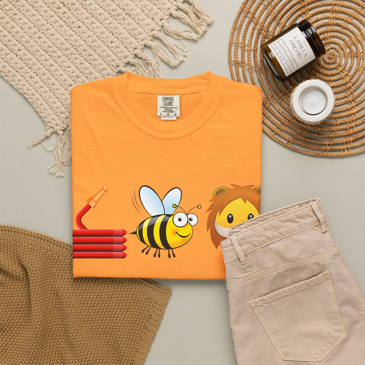 Bee Unisex Garment-Dyed T-shirt image 35