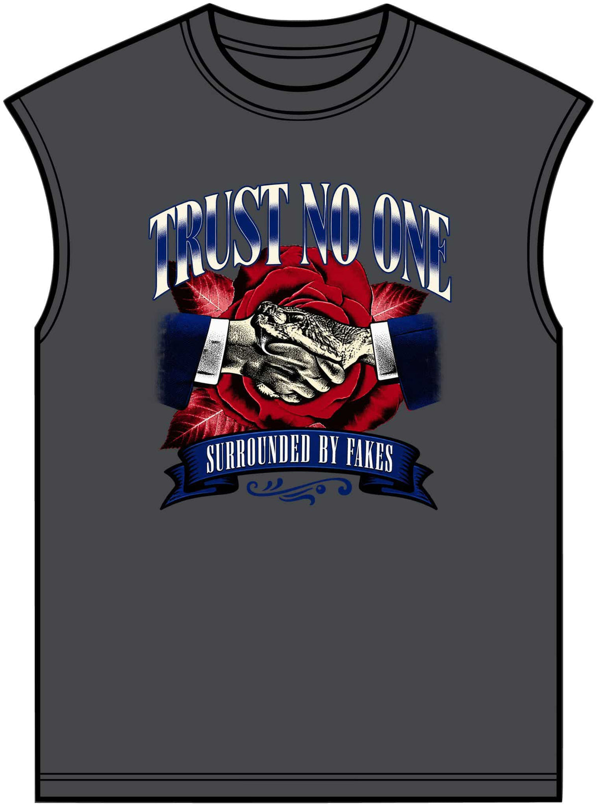 Graphic Print Unisex Garment-Dyed Muscle Tee – POD0037 image 12