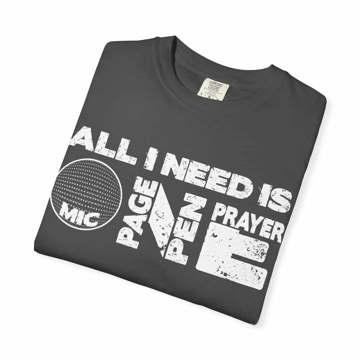 ALL_I_NEED_IS Unisex Garment-Dyed T-shirt image 10