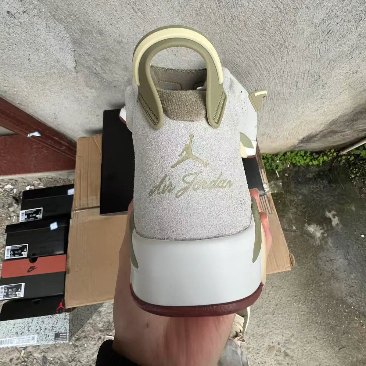 AJ 6 “Sail/Neutral Olive” Shoes Sneakers - nk0005226 image 5