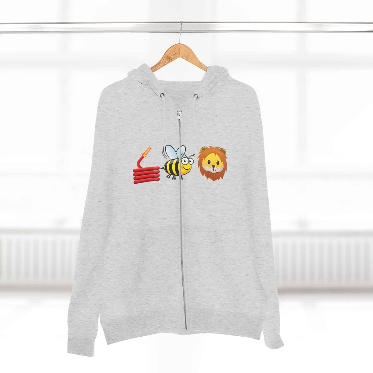 Bee Unisex Zip Hoodie image 3