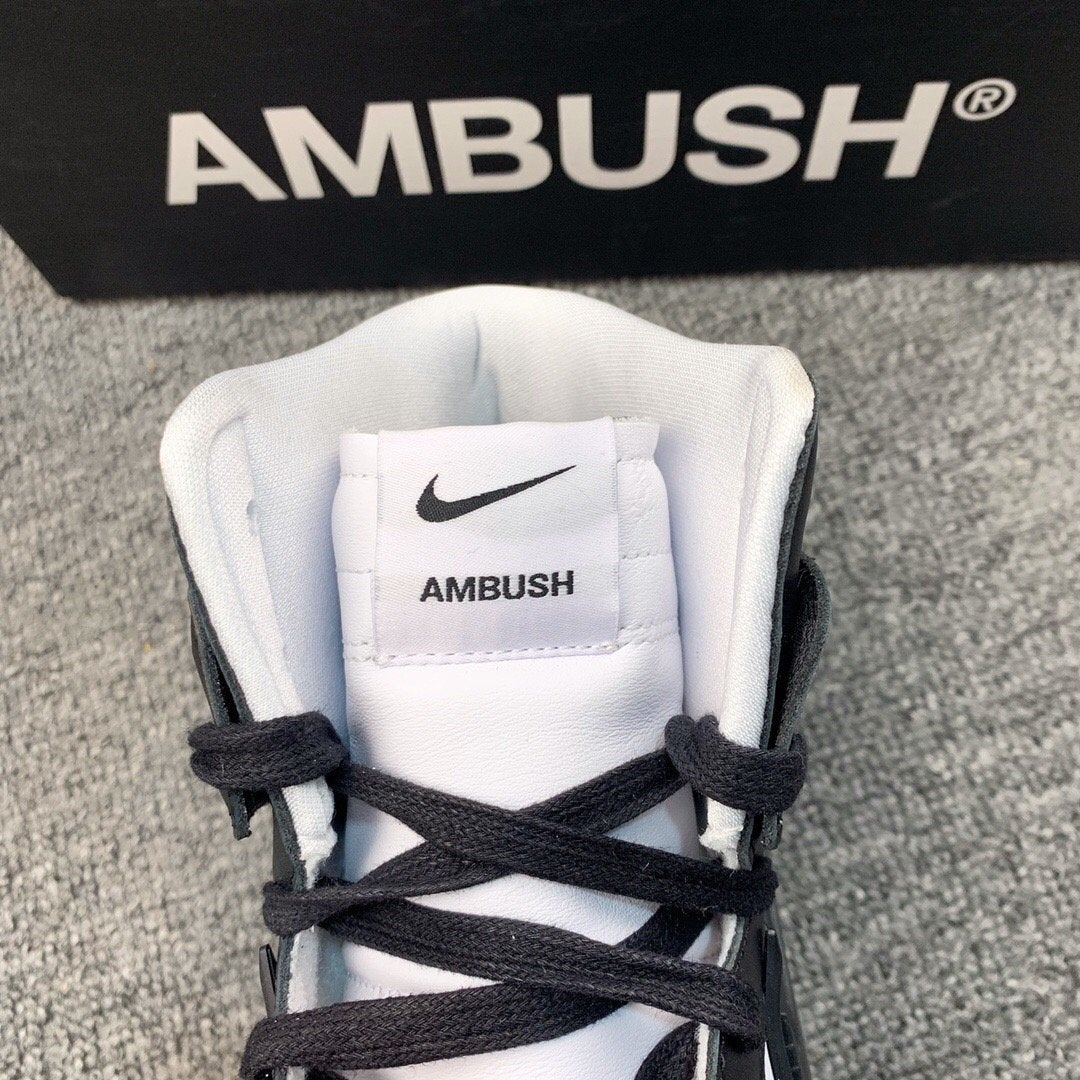 Dunk High X Ambush Black White Shoes Sneakers - nk0001576 image 7